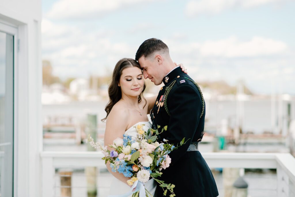 modern and timeless bride and groom portraits