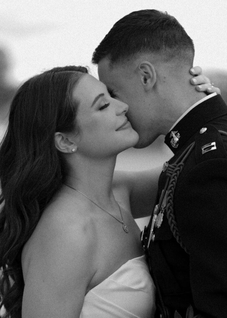 modern and timeless bride and groom portraits