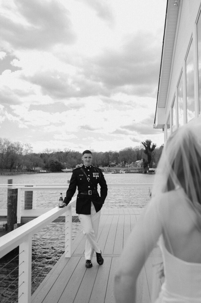 modern and timeless bride and groom portraits