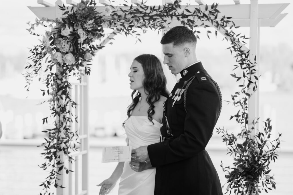 Maryland wedding ceremony photos on the eastern shore