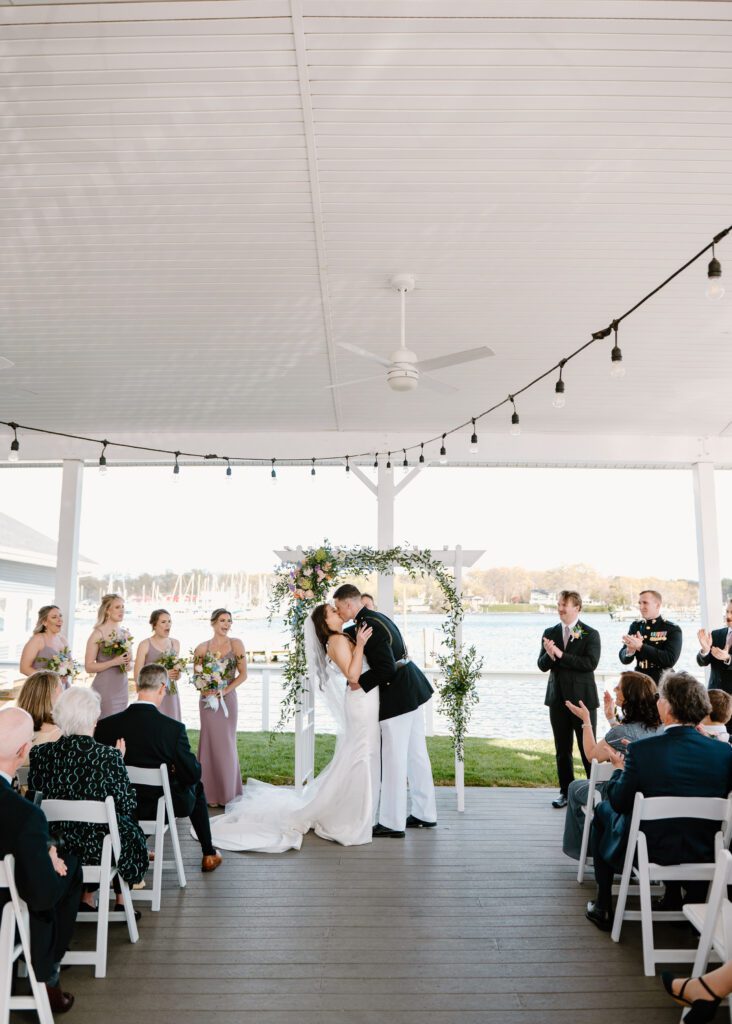 Waterfront Wedding in Maryland at The Anchor Inn