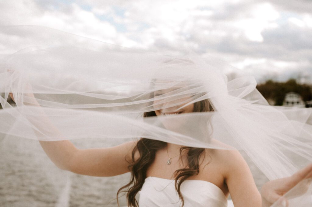 romantic and candid bride and groom portraits