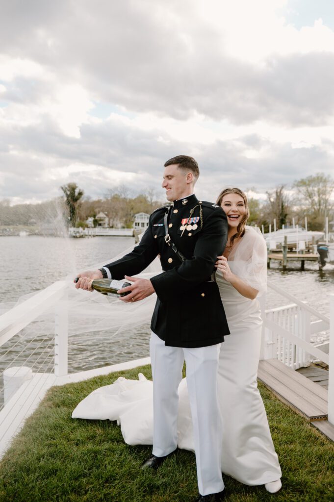 Waterfront Wedding in Maryland at The Anchor Inn