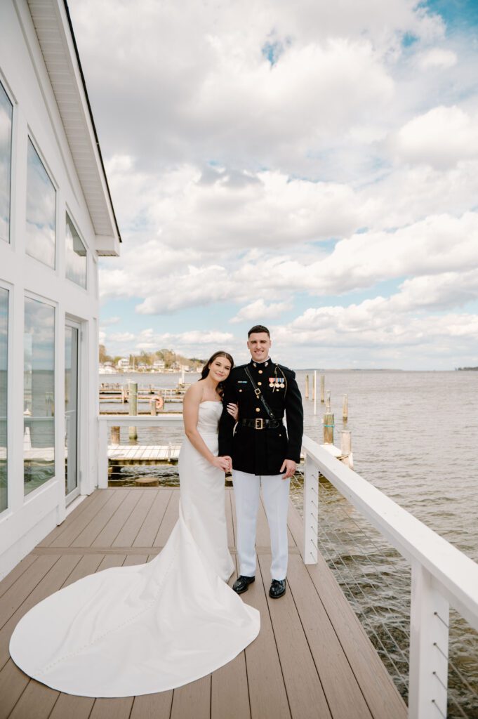 modern and timeless bride and groom portraits