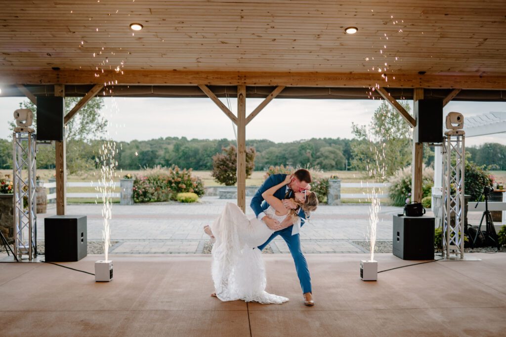 Vanderwende Acres fall wedding reception photos with rustic colors