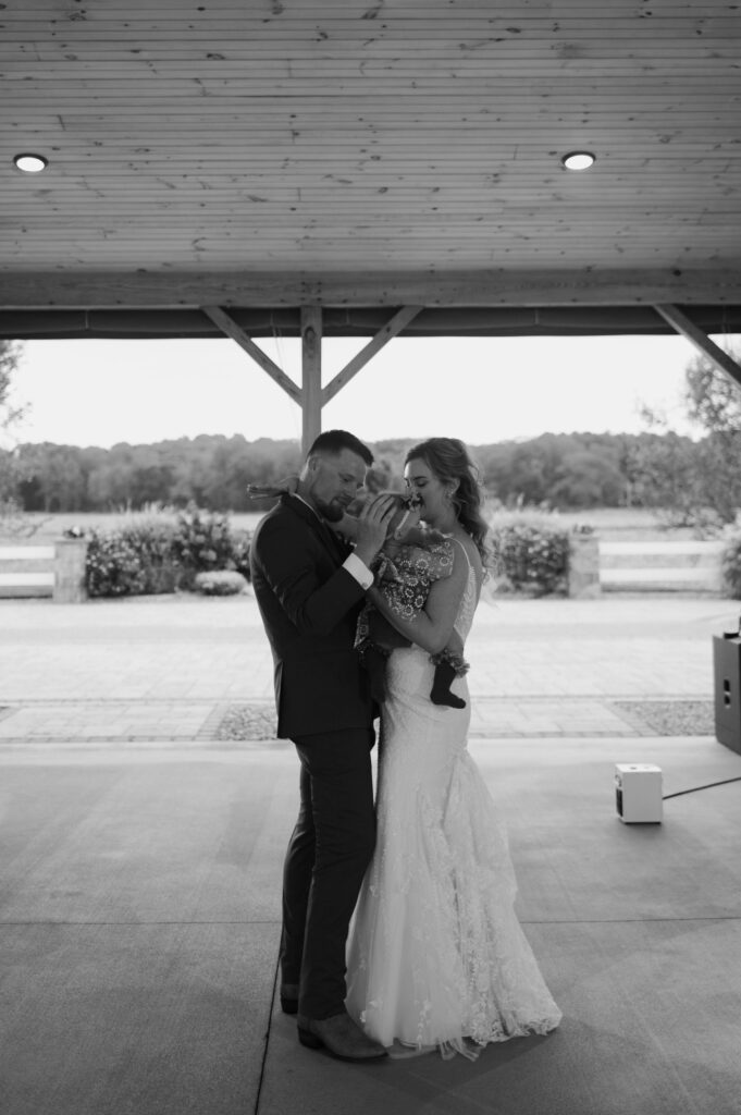 Vanderwende Acres fall wedding reception photos with rustic colors
