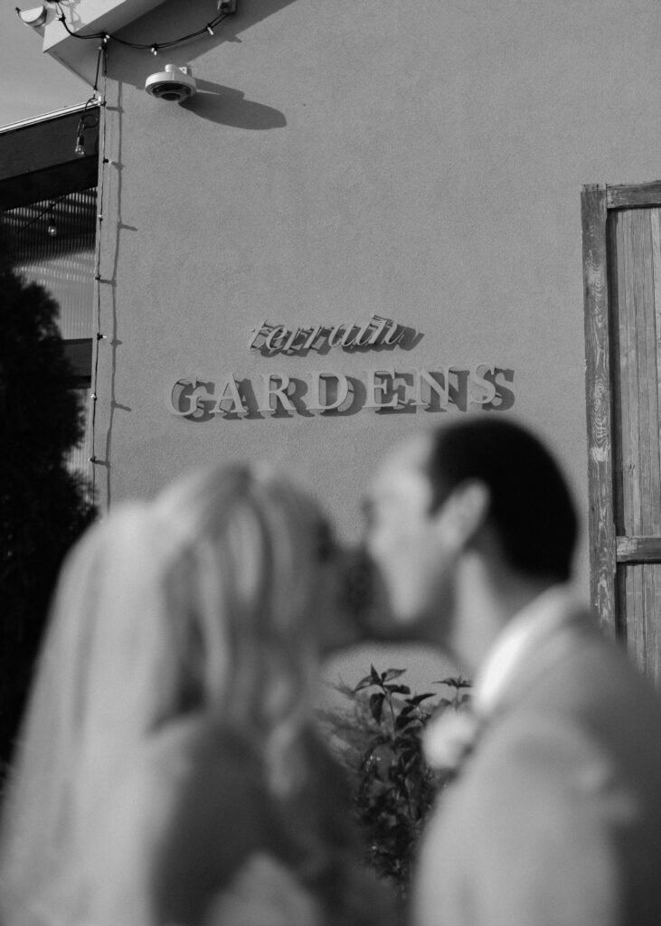 outdoor summer bride and groom portraits