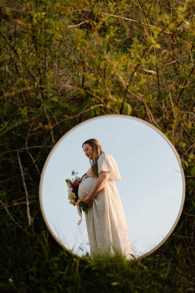 Colorful Spring Maternity Photos at Terrapin Beach Park