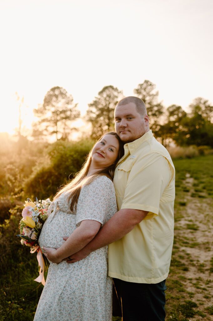 Colorful Spring Maternity Photos at Terrapin Beach Park