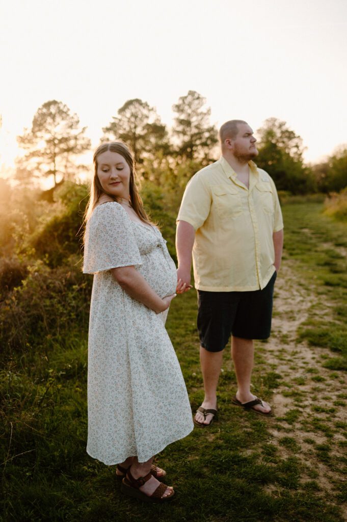 Colorful Spring Maternity Photos at Terrapin Beach Park