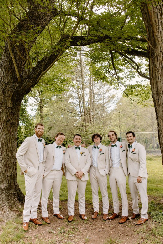 groomsmen photos at bellevue hall wedding venue in delaware