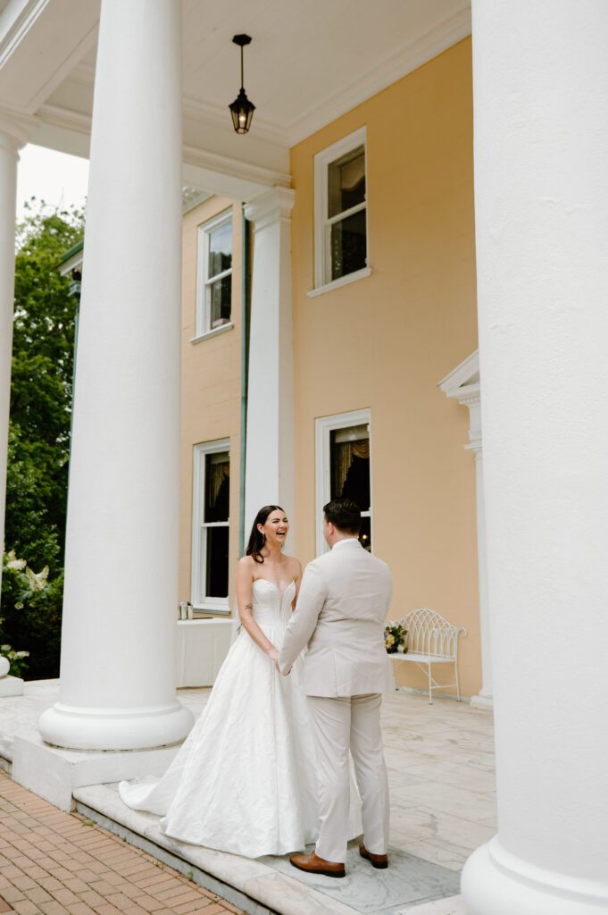 first look wedding photos in delaware timeless wedding photos