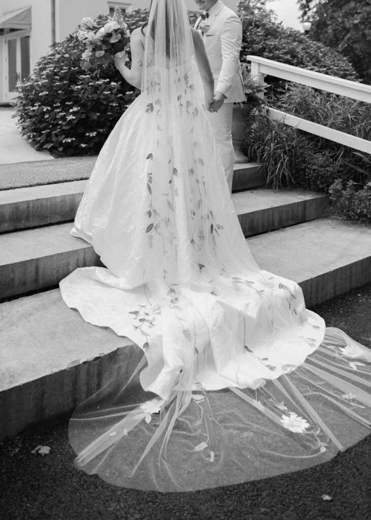 bellevue hall documentary style wedding photos black and white