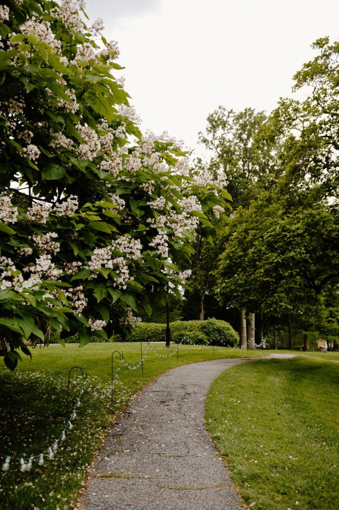 garden party inspired wedding reception at bellevue hall