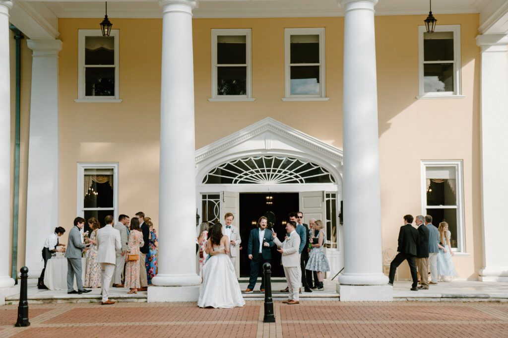 garden party inspired wedding reception at bellevue hall